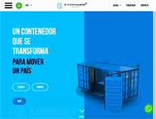 Tablet Screenshot of econtainerscolombia.com